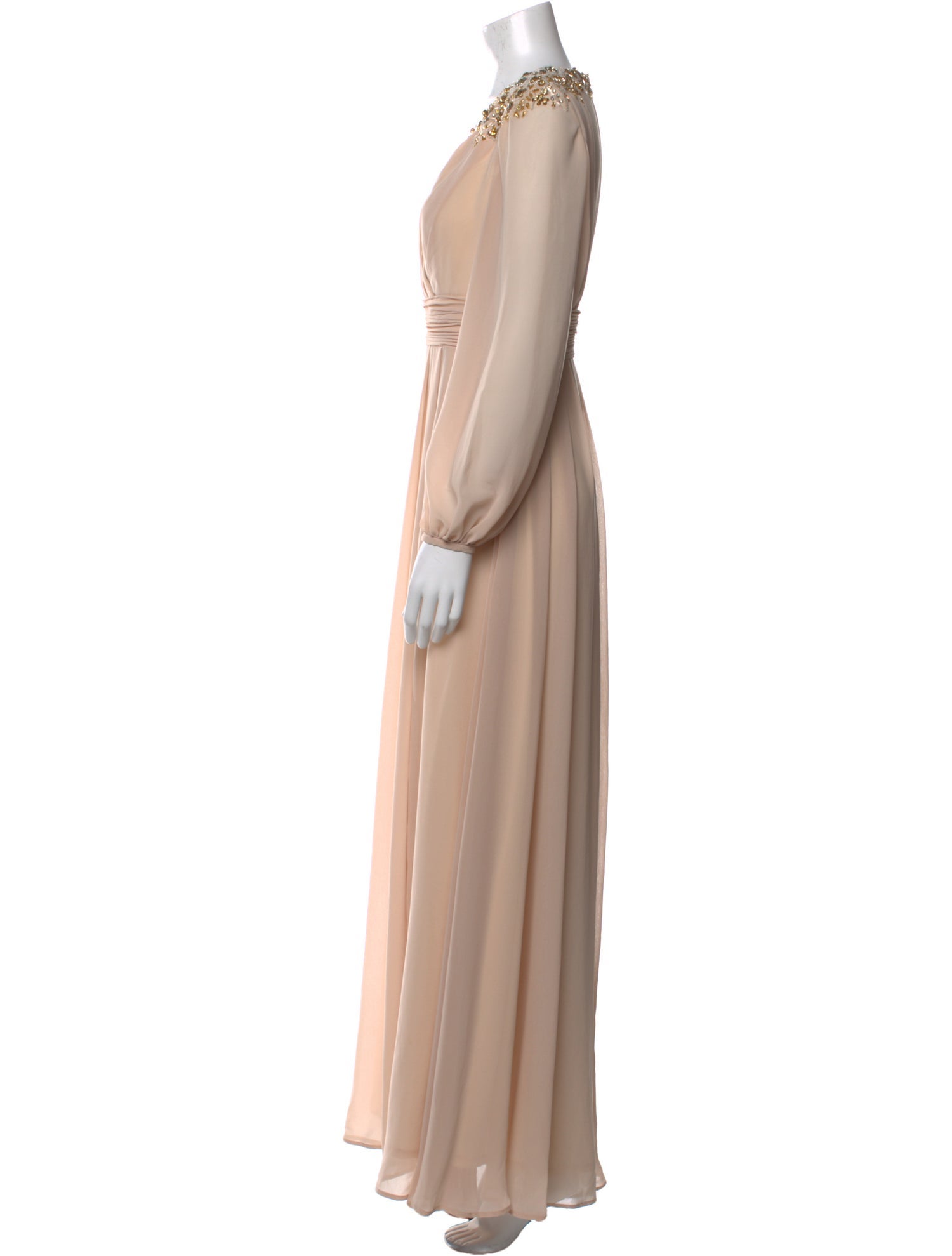 Mac Duggal V-Neck Long Dress