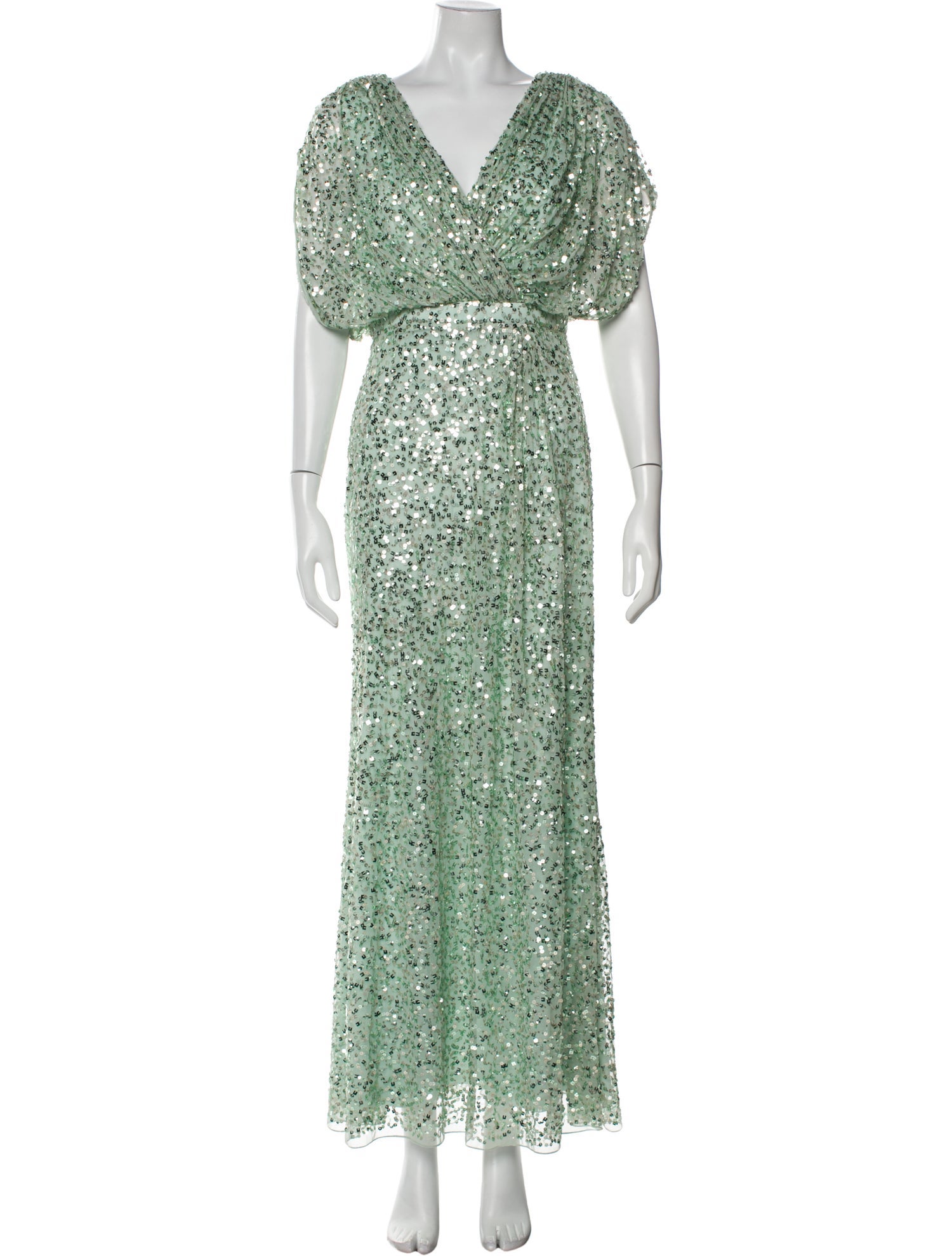 Mac Duggal Printed Long Dress w/ Tags