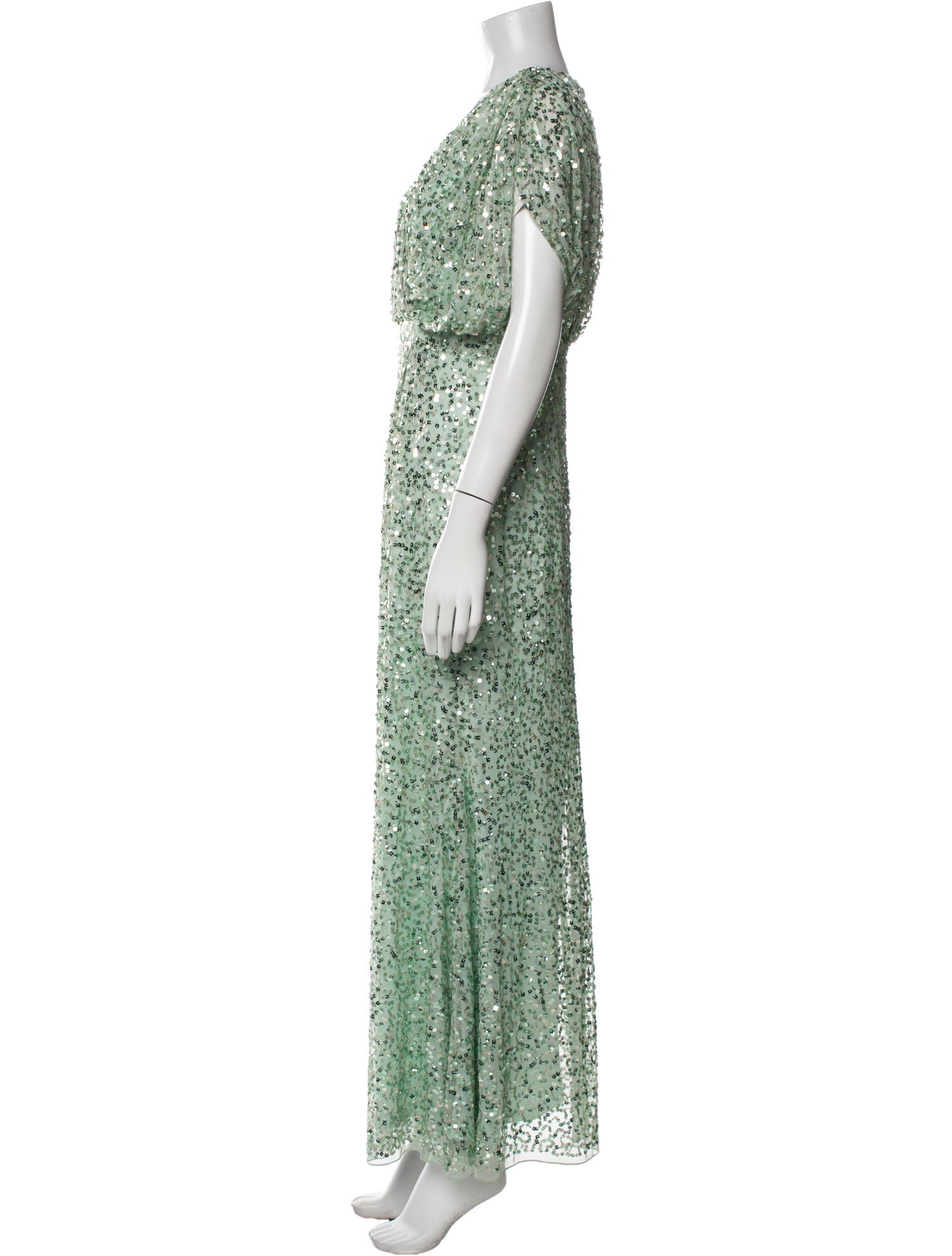 Mac Duggal Printed Long Dress w/ Tags