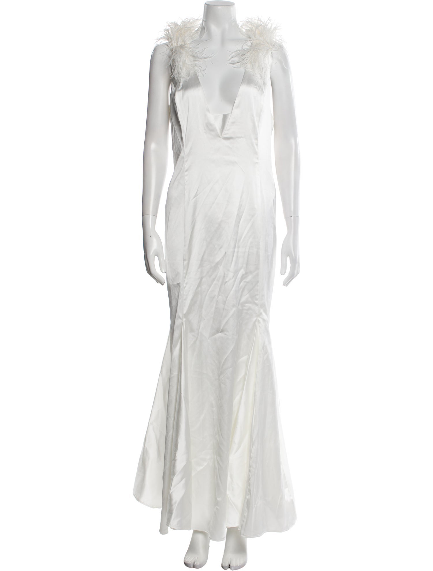 Mac Duggal Square Neckline Long Dress