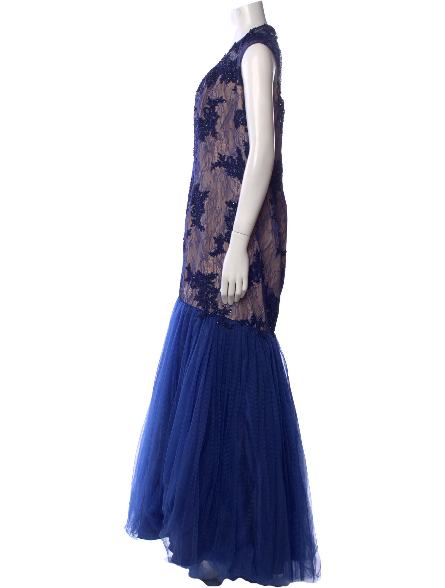 Mac Duggal Printed Long Dress