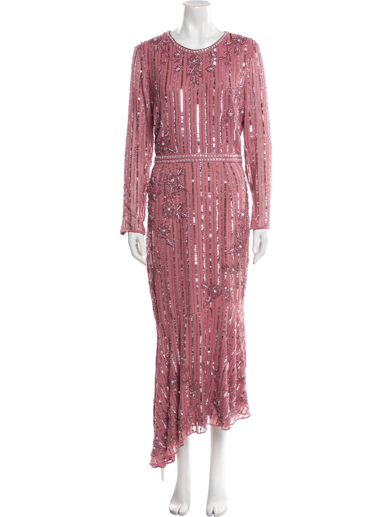 Mac Duggal Scoop Neck Long Dress