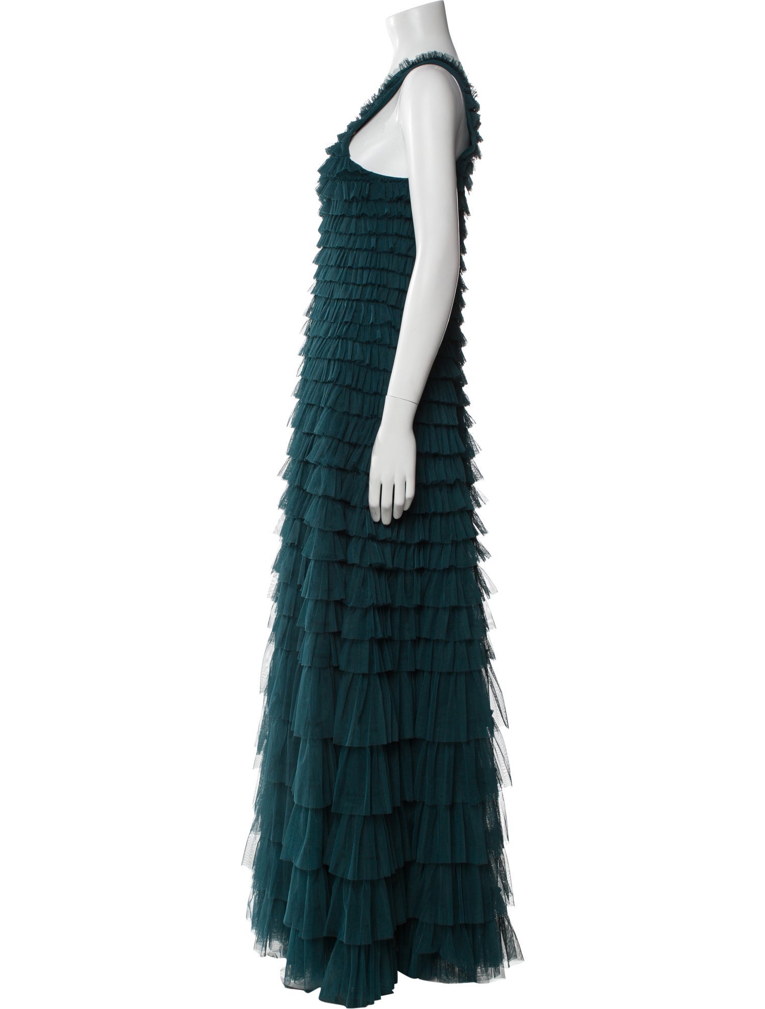 Mac Duggal Square Neckline Long Dress