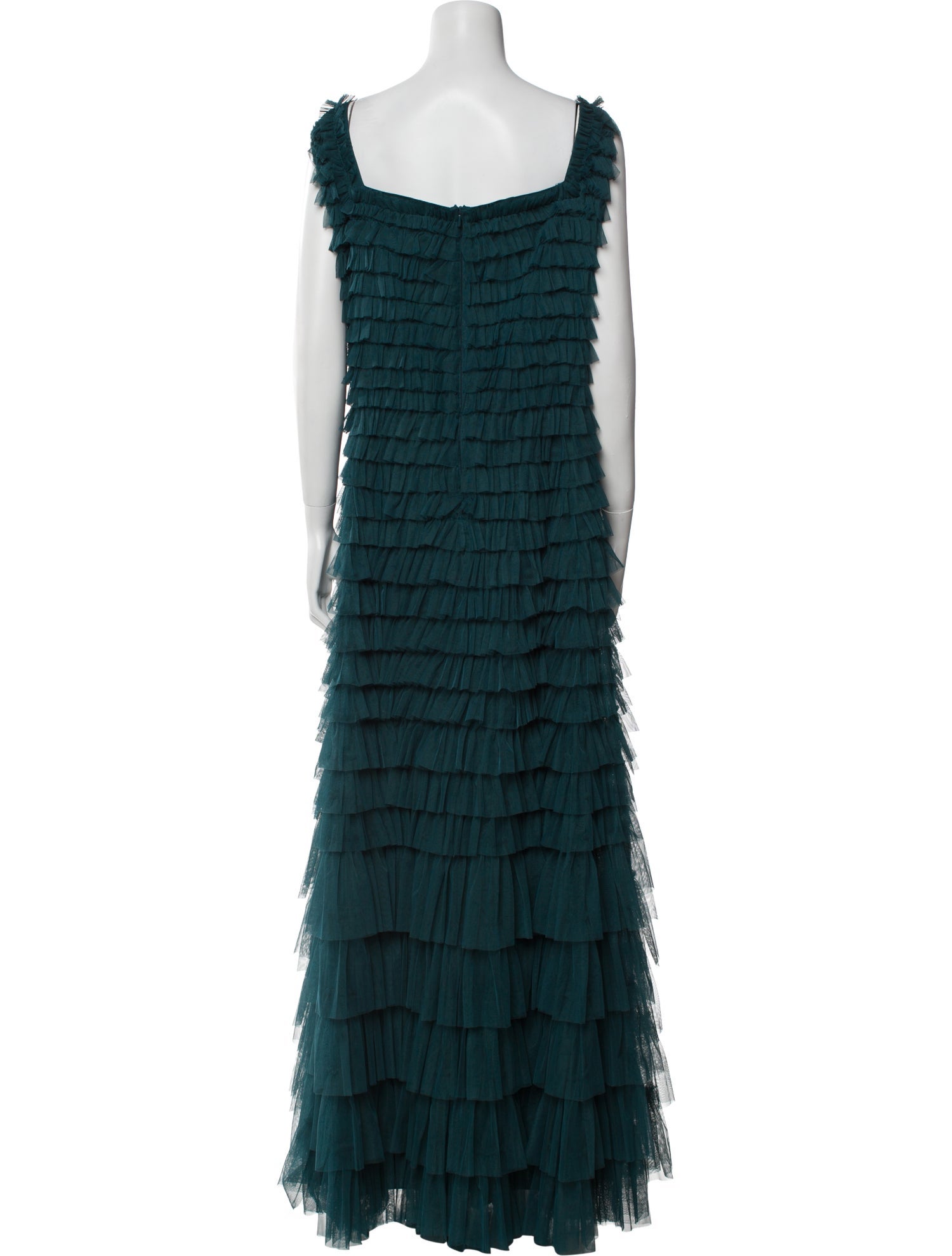 Mac Duggal Square Neckline Long Dress