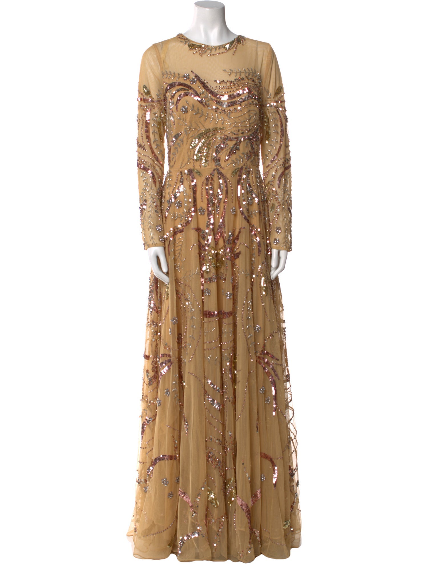 Mac Duggal Nylon Long Dress