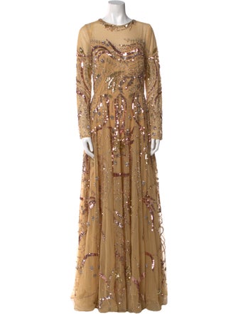 Mac Duggal Nylon Long Dress