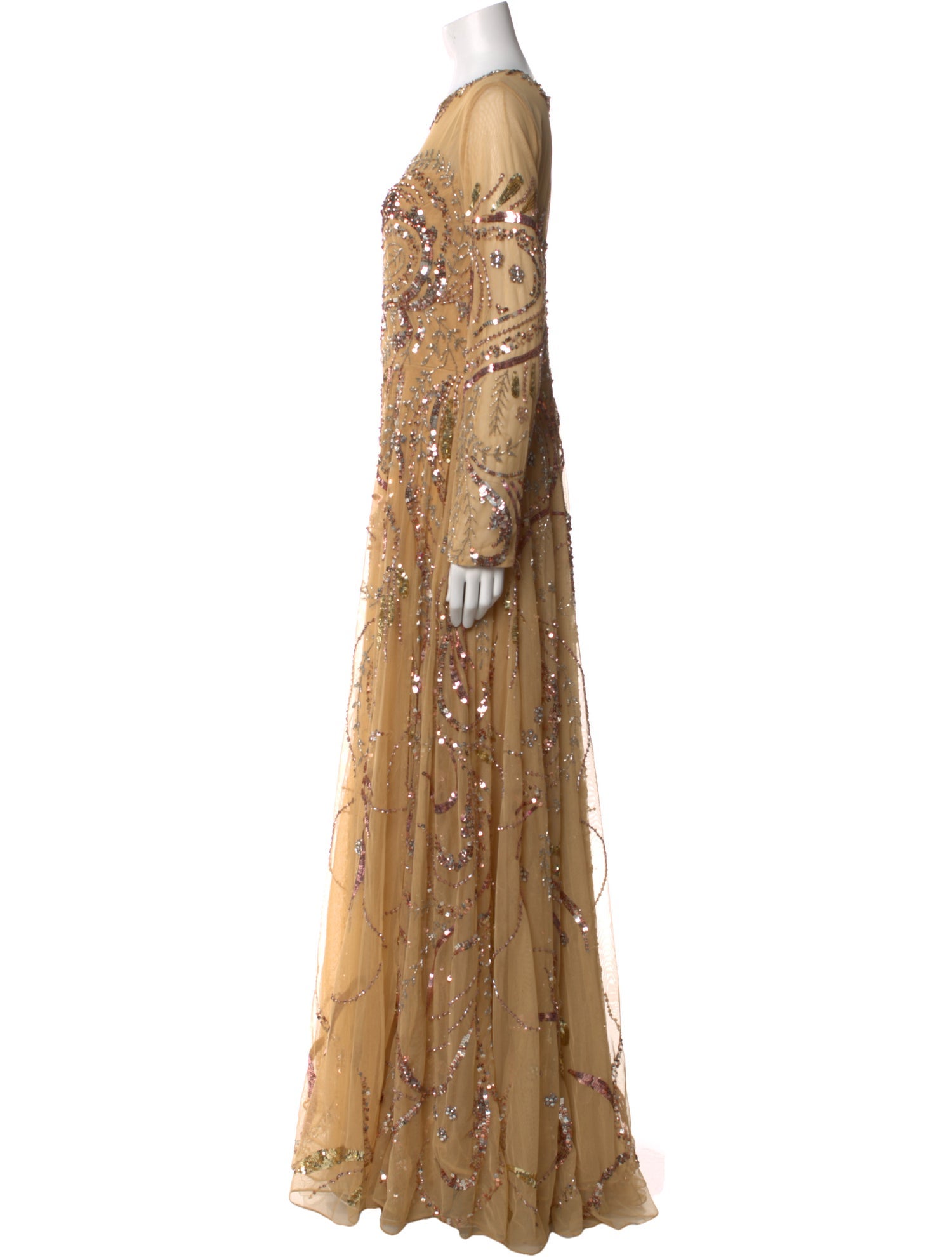 Mac Duggal Nylon Long Dress