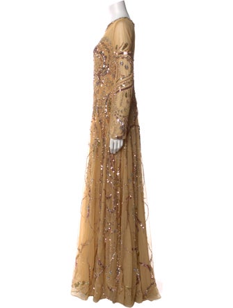 Mac Duggal Nylon Long Dress