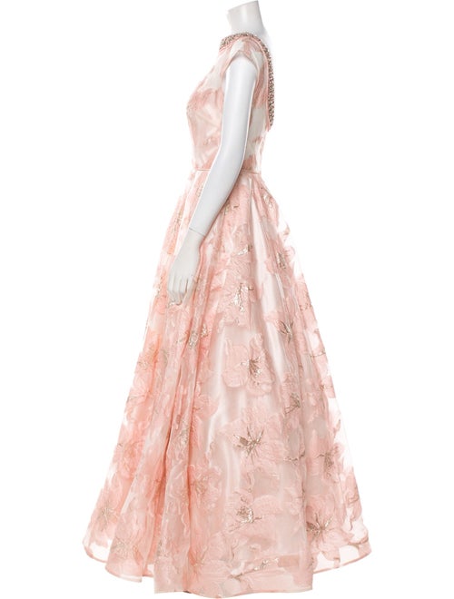 Mac Duggal Lace Pattern Long Dress