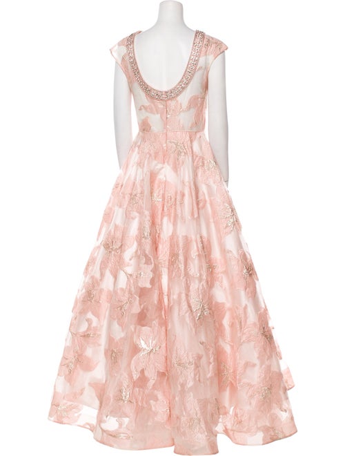 Mac Duggal Lace Pattern Long Dress