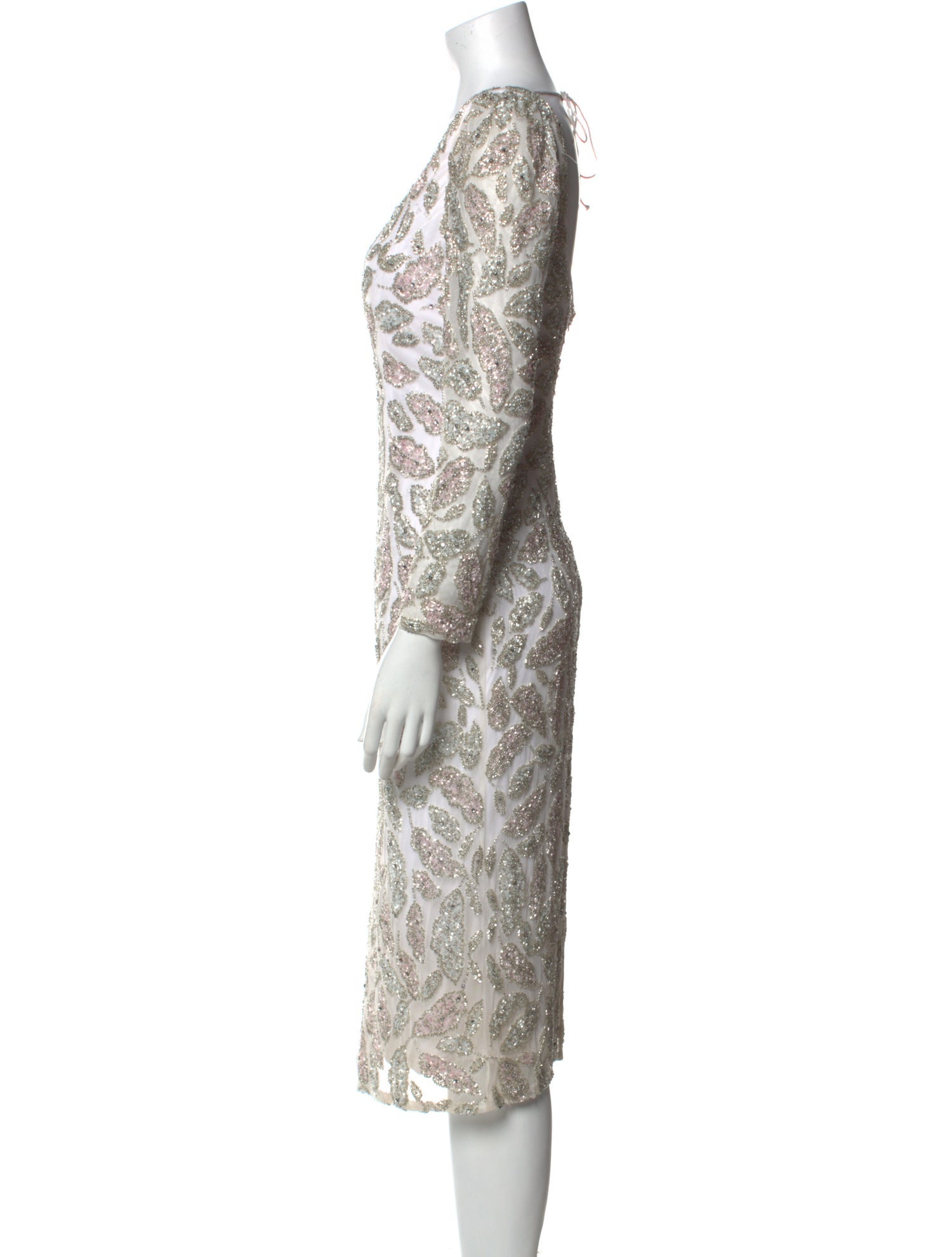 Mac Duggal Patterned Midi Length Dress