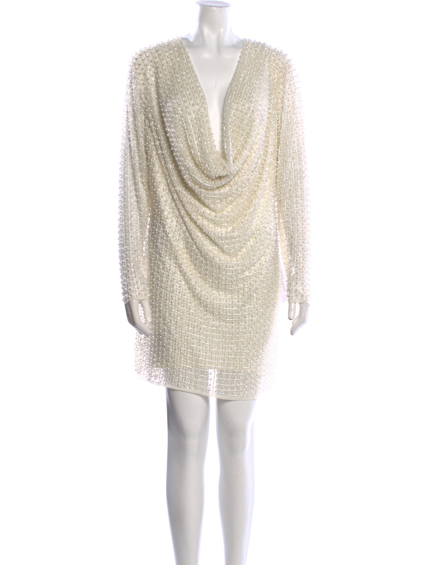 Mac Duggal V-Neck Mini Dress