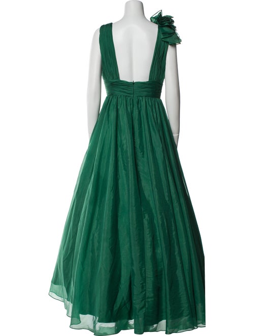 Mac Duggal V-Neck Long Dress