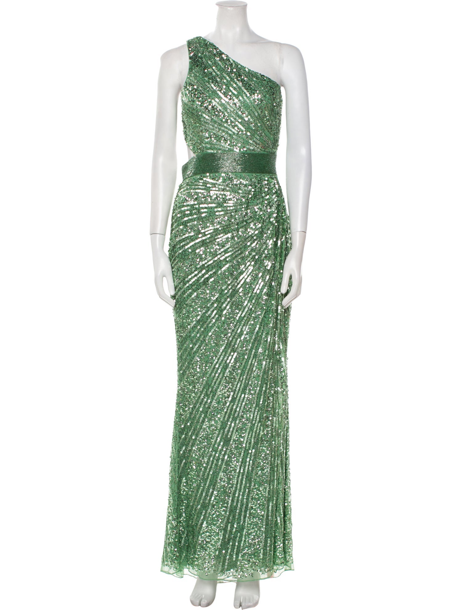 Mac Duggal One-Shoulder Long Dress w/ Tags