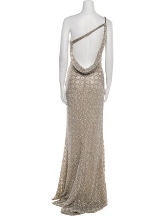 Mac Duggal One-Shoulder Long Dress