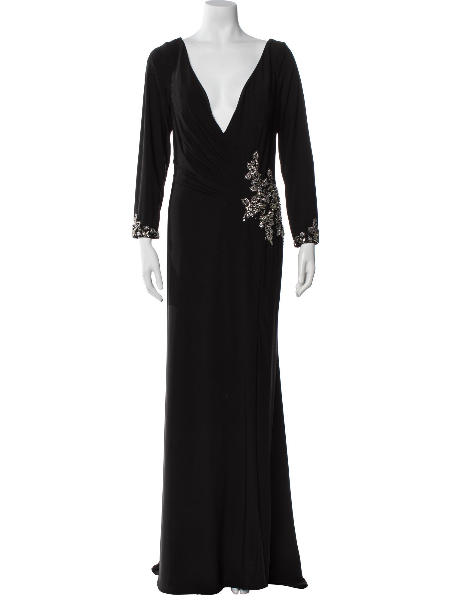 Mac Duggal V-Neck Long Dress