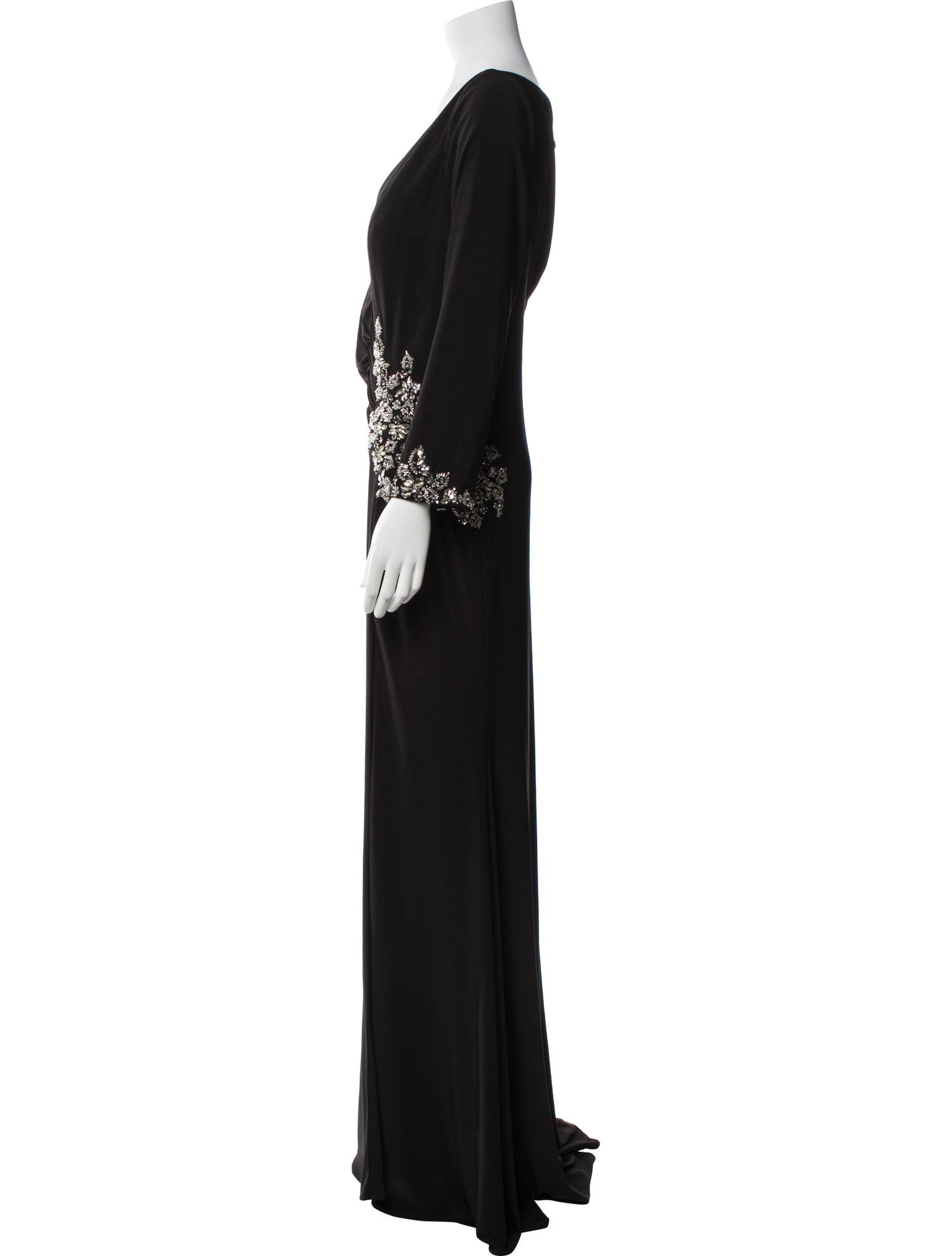 Mac Duggal V-Neck Long Dress