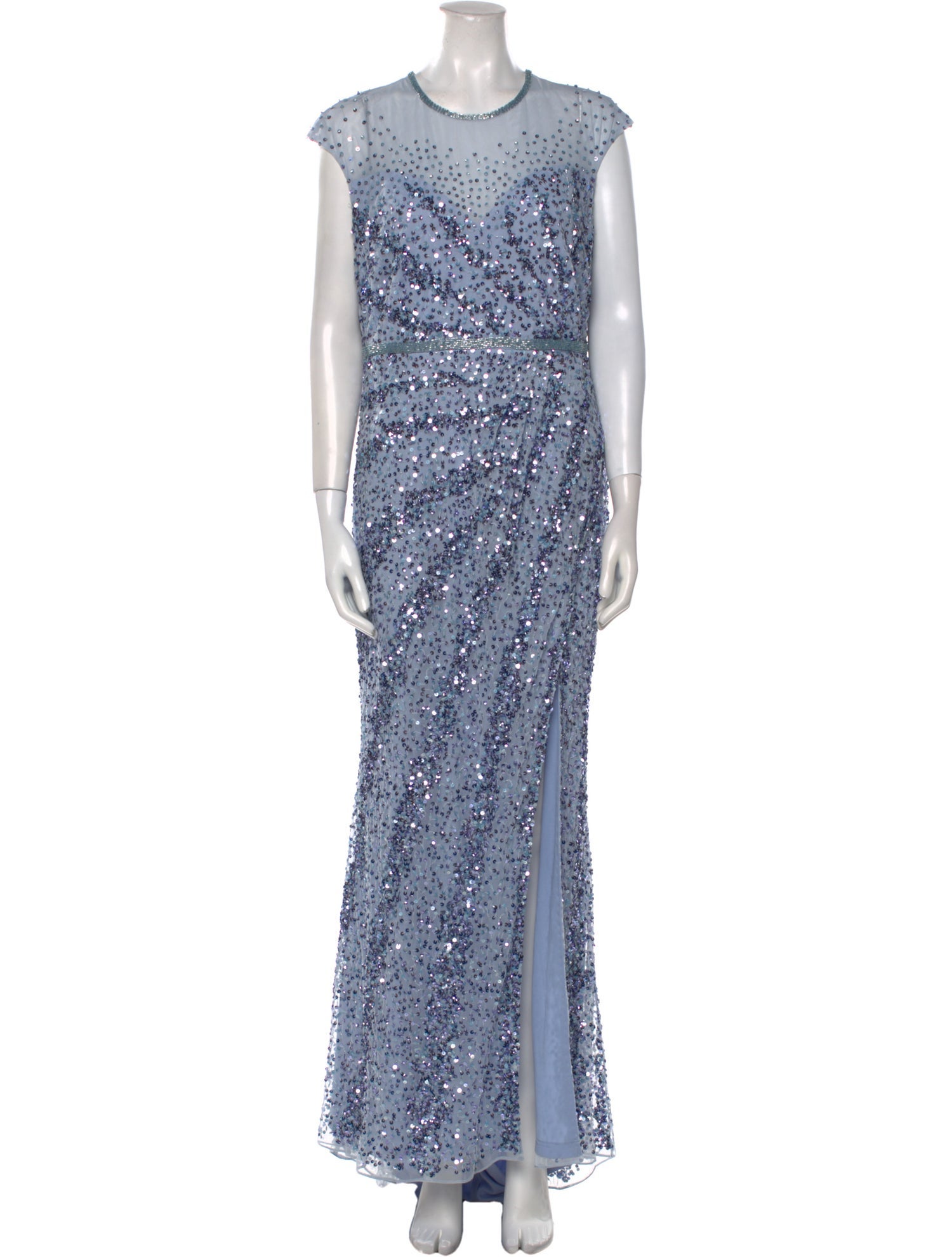 Mac Duggal Printed Long Dress