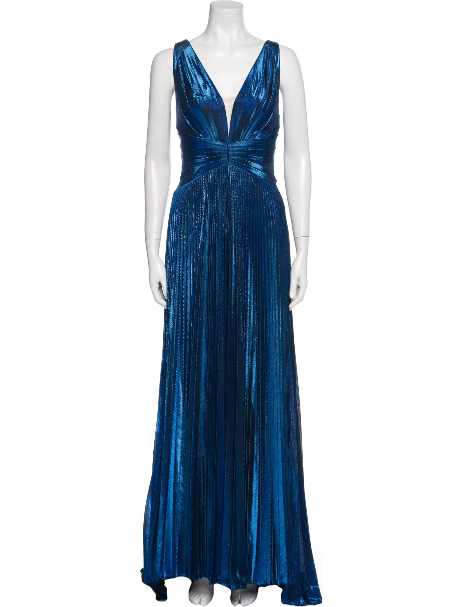 Mac Duggal V-Neck Long Dress