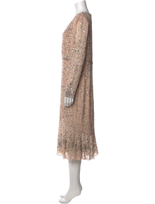 Mac Duggal V-Neck Midi Length Dress