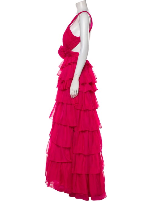 Mac Duggal V-Neck Long Dress