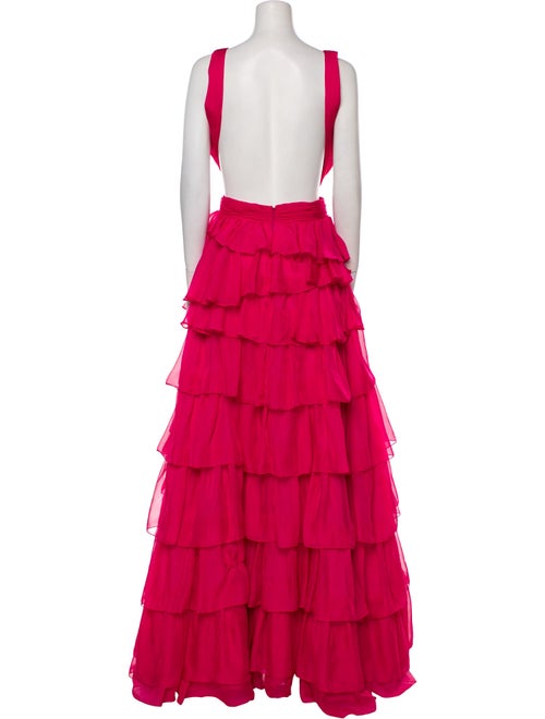 Mac Duggal V-Neck Long Dress