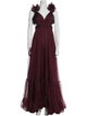 Mac Duggal V-Neck Long Dress