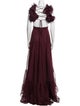 Mac Duggal V-Neck Long Dress