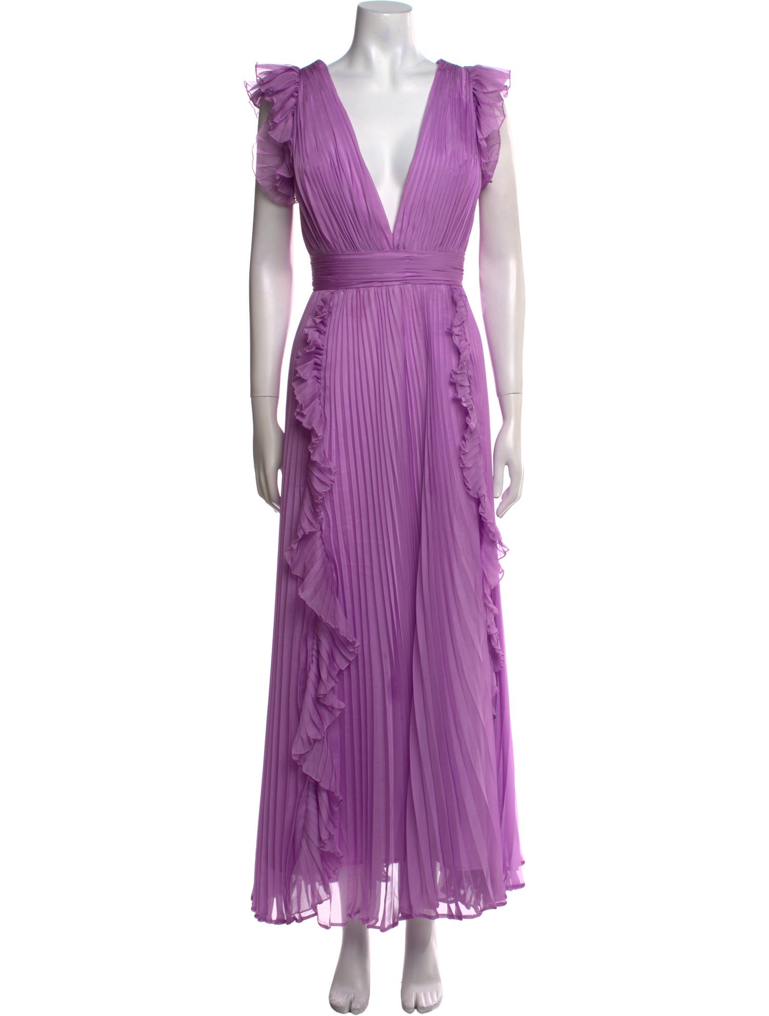 Mac Duggal V-Neck Long Dress