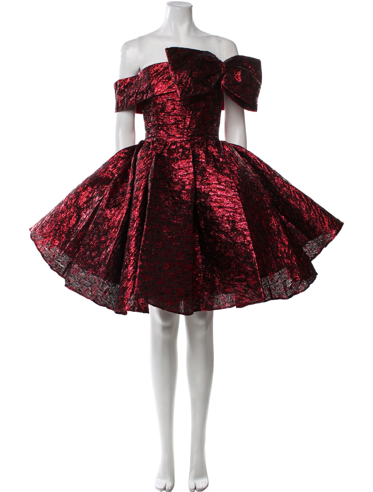 Mac Duggal Off-The-Shoulder Mini Dress w/ Tags