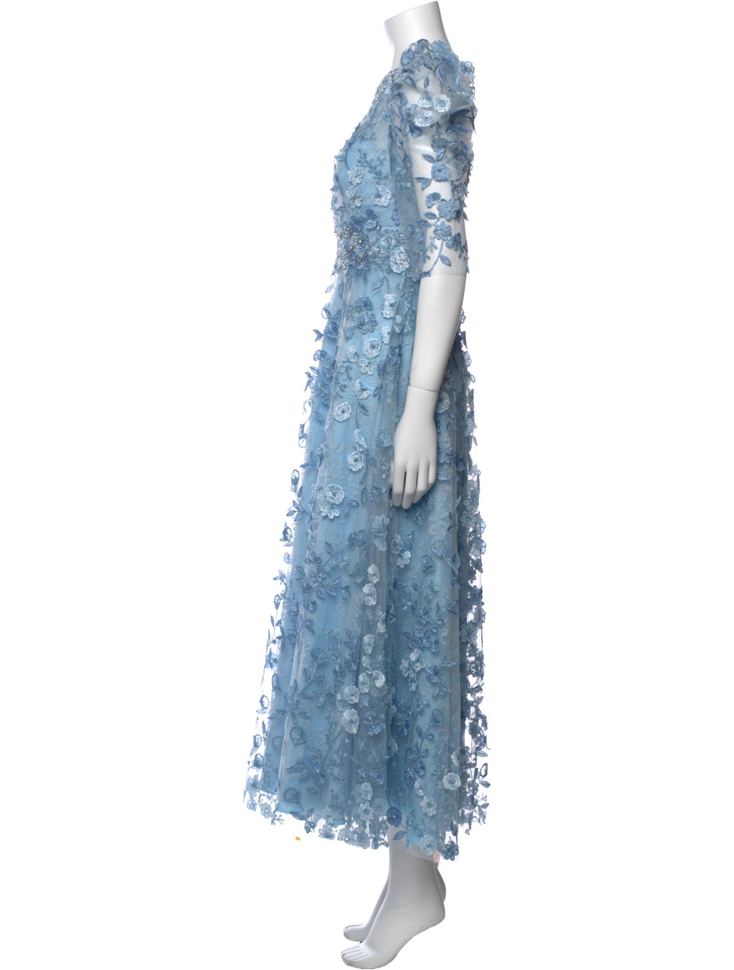 Mac Duggal Lace Pattern Long Dress w/ Tags