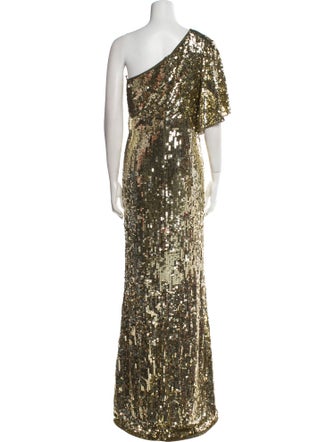 Mac Duggal One-Shoulder Long Dress