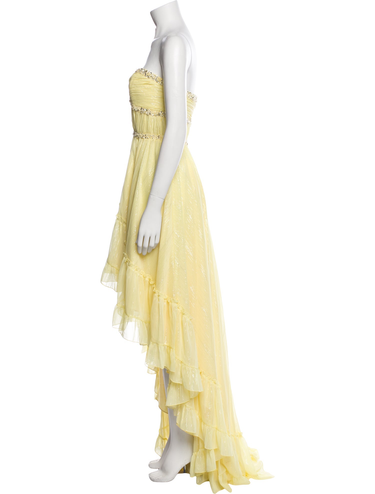 Mac Duggal Strapless Long Dress w/ Tags