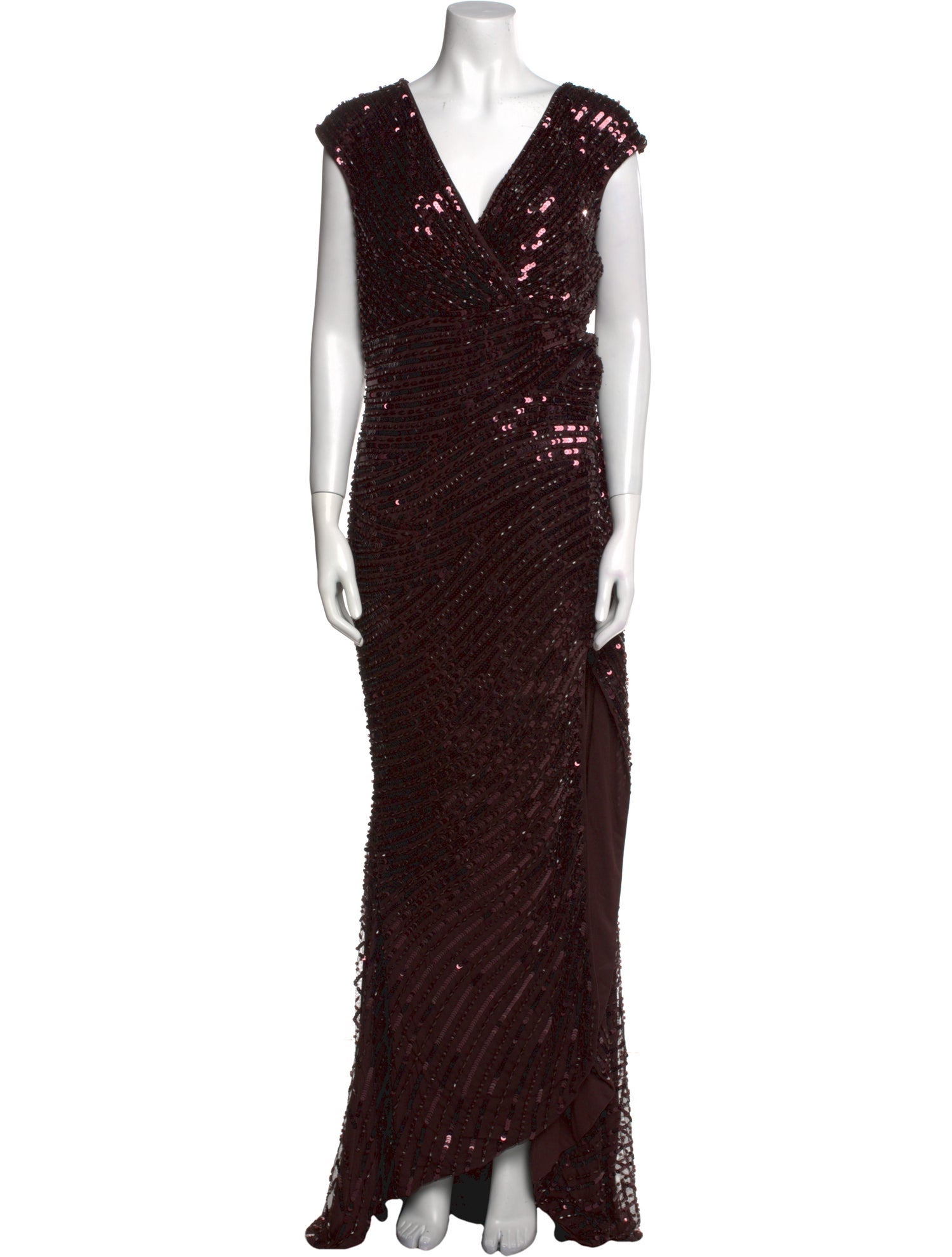 Mac Duggal V-Neck Long Dress w/ Tags