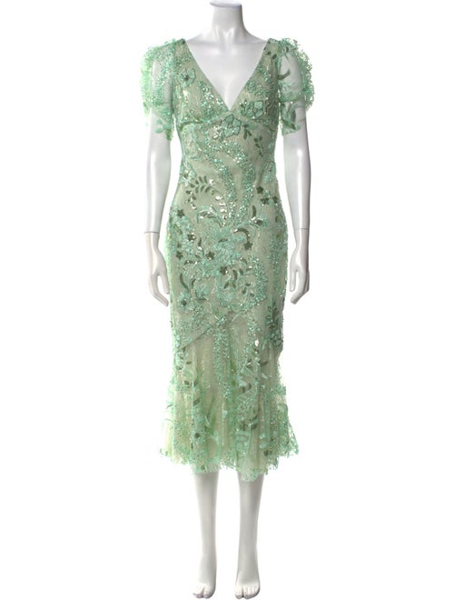 Mac Duggal Lace Pattern Long Dress