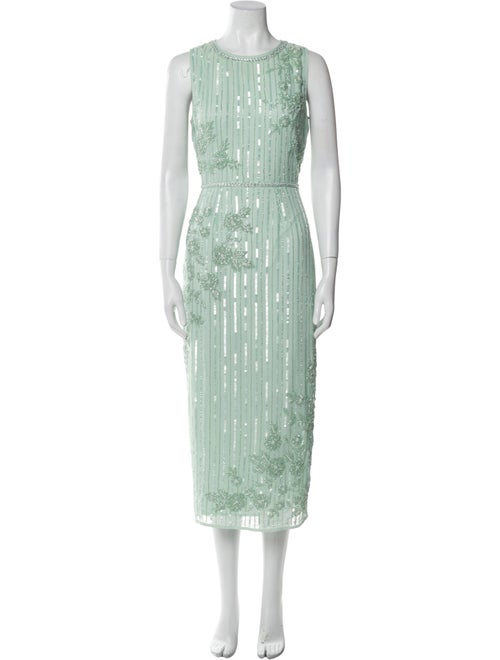 Mac Duggal Crew Neck Long Dress