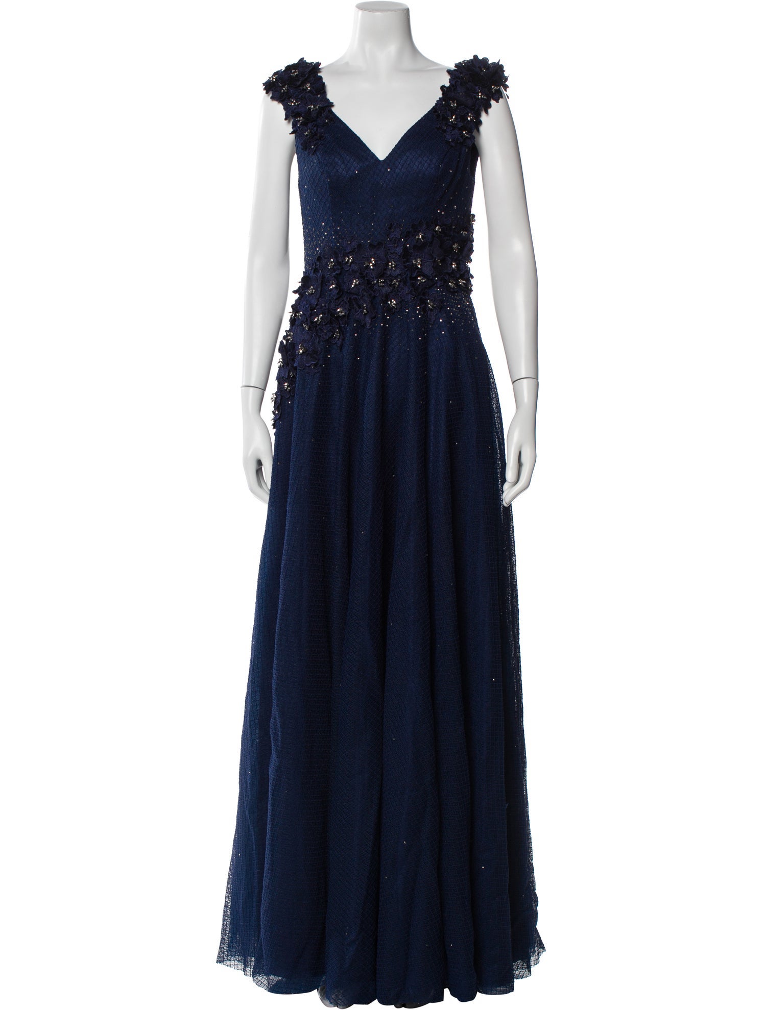 Mac Duggal V-Neck Long Dress w/ Tags