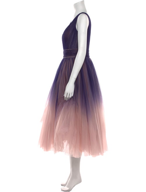 Mac Duggal Colorblock Pattern Long Dress