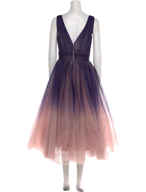 Mac Duggal Colorblock Pattern Long Dress