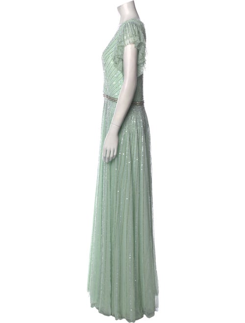 Mac Duggal V-Neck Long Dress