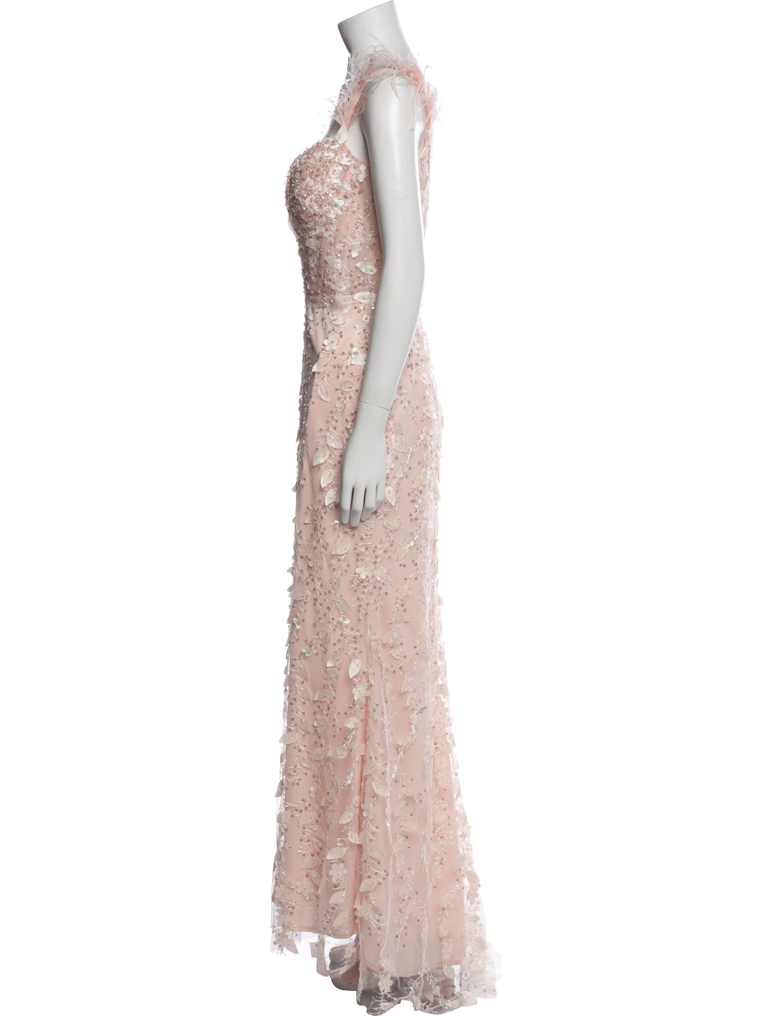 Mac Duggal Lace Pattern Long Dress w/ Tags