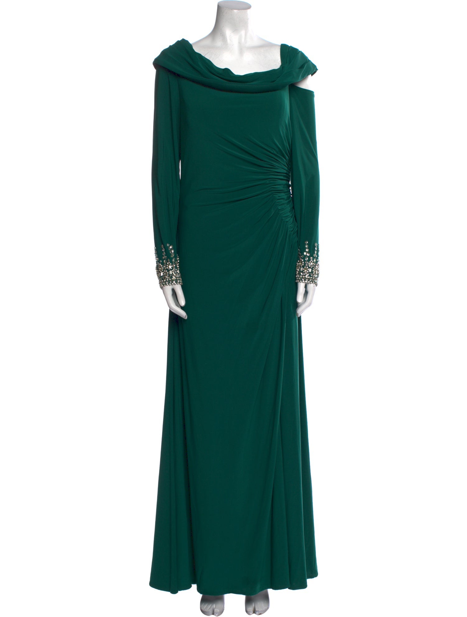 Mac Duggal Cowl Neck Long Dress