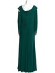 Mac Duggal Cowl Neck Long Dress