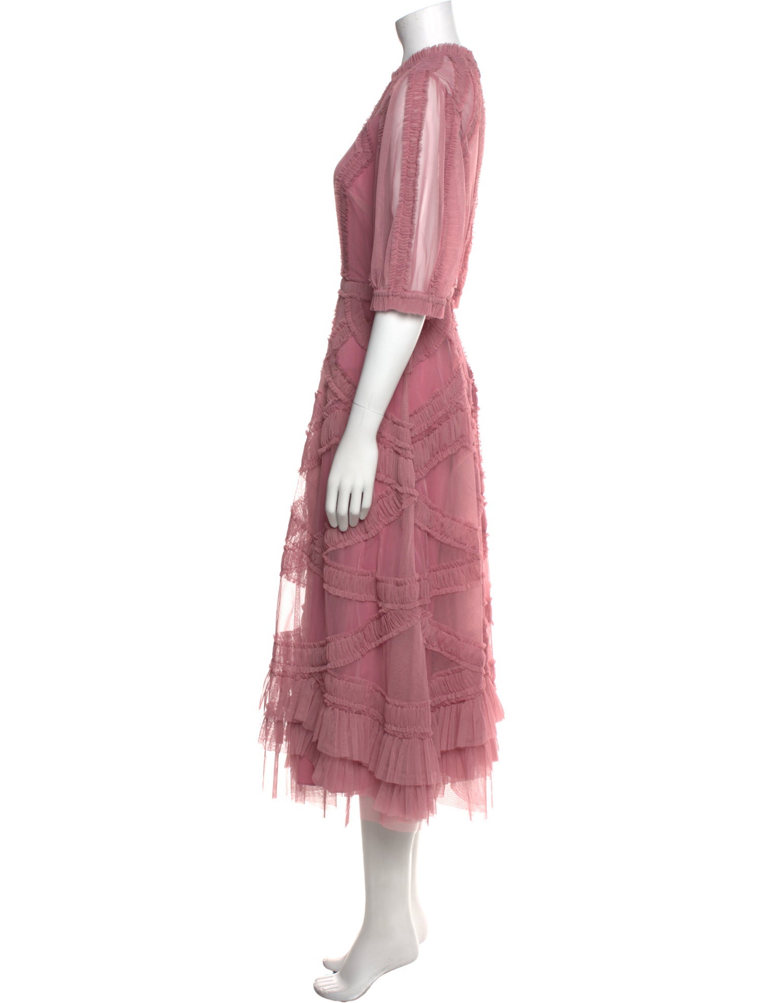 Mac Duggal Mock Neck Long Dress