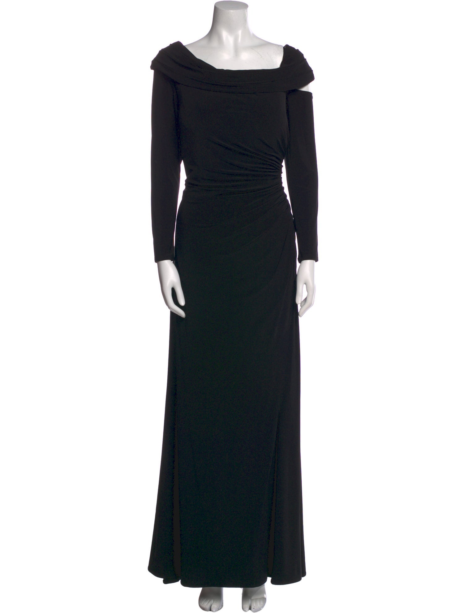 Mac Duggal Bateau Neckline Long Dress