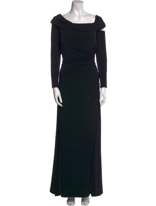 Mac Duggal Bateau Neckline Long Dress