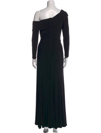 Mac Duggal Bateau Neckline Long Dress