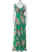 Mac Duggal Floral Print Long Dress
