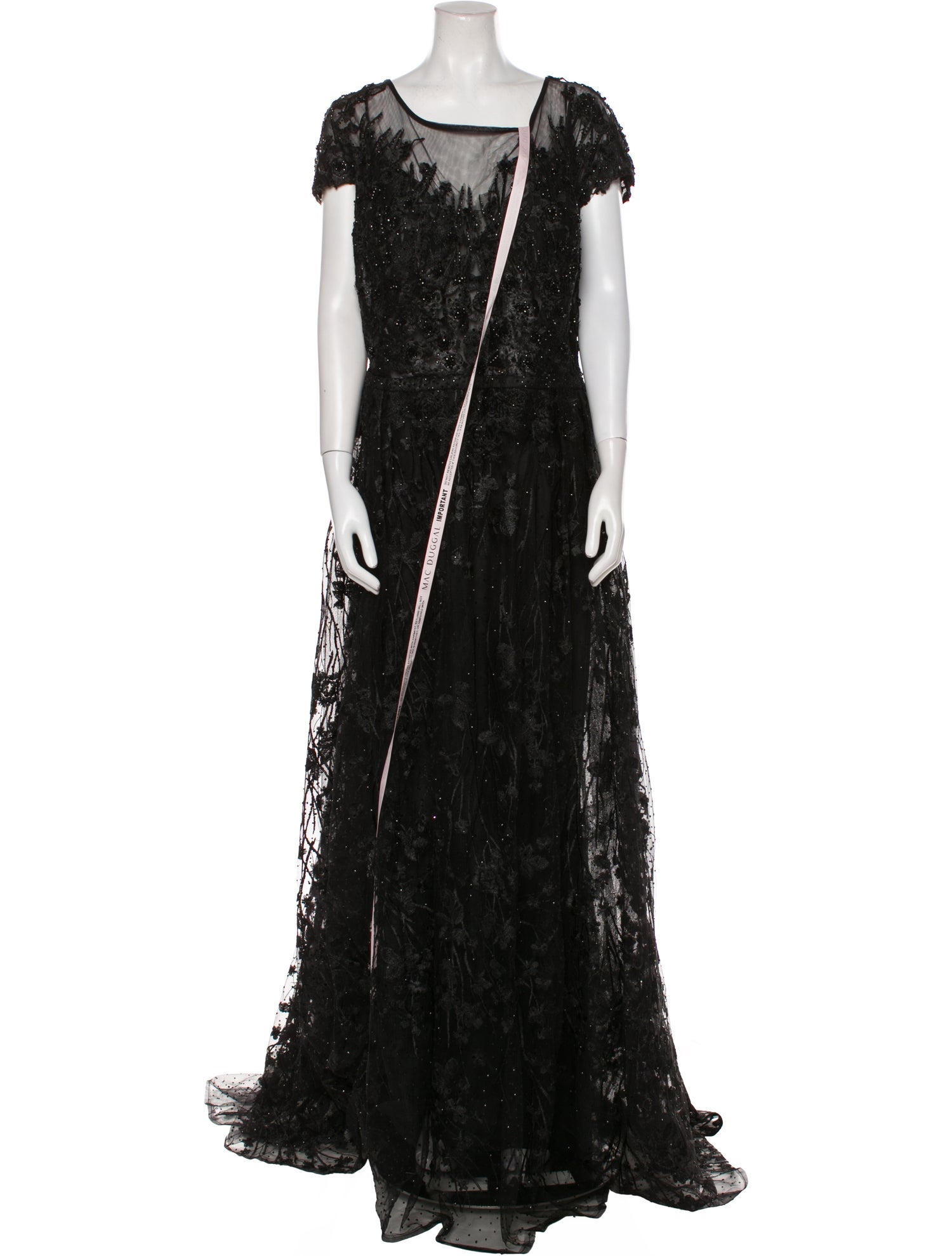 Mac Duggal Square Neckline Long Dress w/ Tags