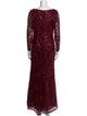Mac Duggal Cowl Neck Long Dress